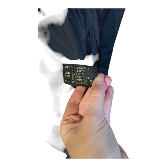 Vintage Golden Goose by Daniel Young Black Goose Down Parka Coat Black Large - Picture 4 of 8